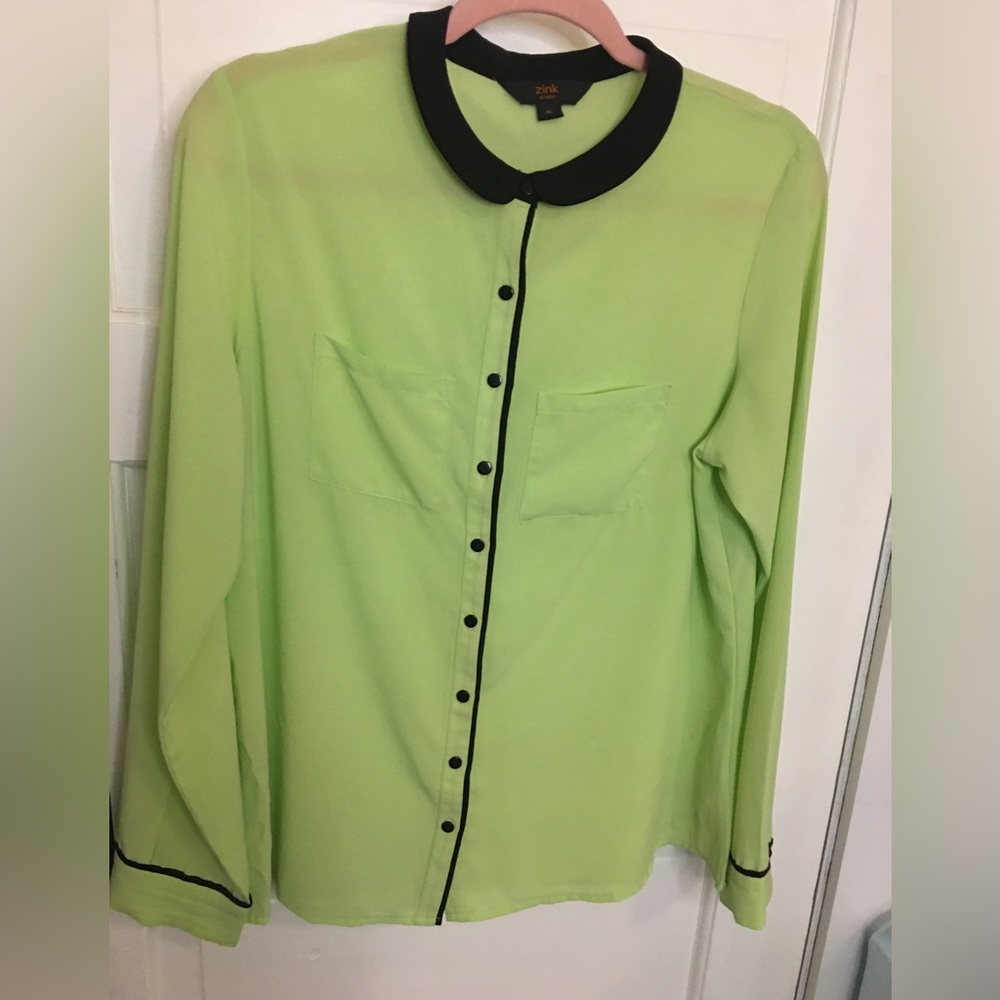 LIME GREEN BLOUSE